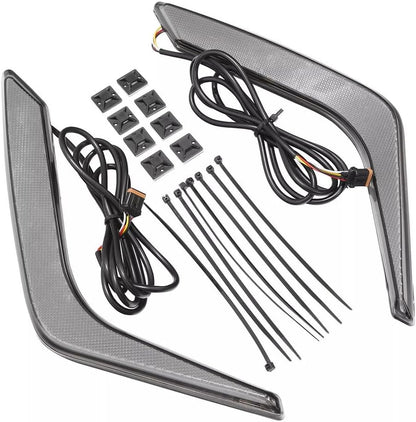 ya 4 8.10 Pair Rear Saddlebag Accents Lights Smoke for Honda Goldwing 1800 GL1800 2018-23