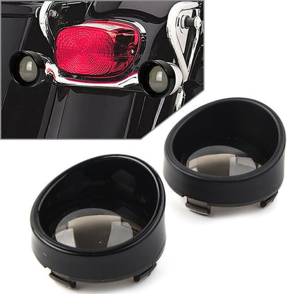 ya 4 8.8.2 Turn Signal Light Lens Cover Smoke Bezels Visor for Harley-Davidson Softail cl