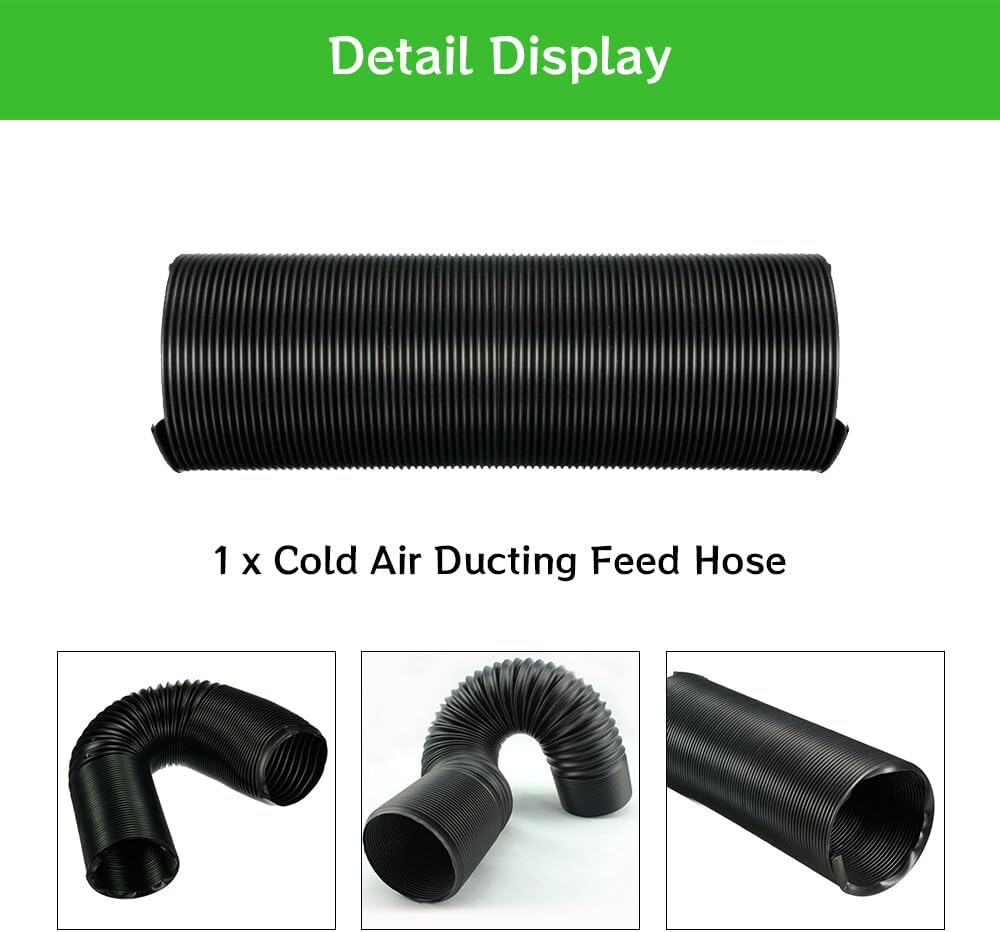 ya 10 9.16 baidi Cold Air Intake Pipe Inlet Hose Tube Duct Increase Car Engine & Filter Air Flow-
