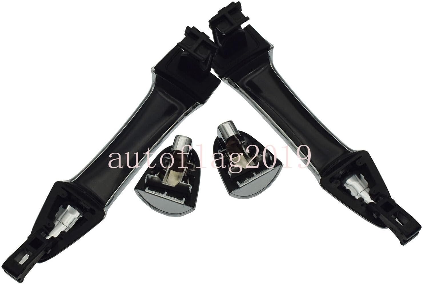 ya 2 8.15 Exterior Door Handle Chrome Pair Rear LH & RH for Kia Picanto 2011-2016 