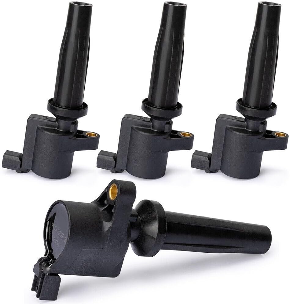 ya 4 8.14 Set of 4 4M5G-12A366-BC Iginition Coil for Ford Escape Ignition Hybrid for Mazda 3 6