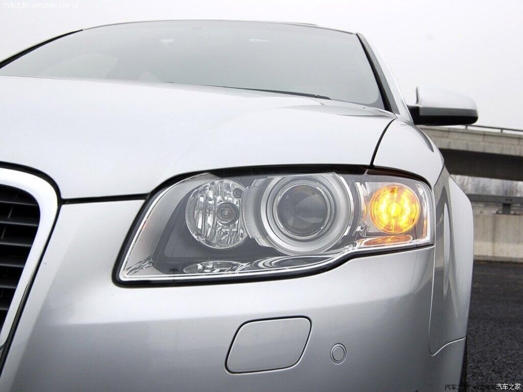 ya 4 8.14 Pair Cover Lens Headlight Headlamp Clear Lens LH+RH Fit for Audi A4 B7 2005-2008