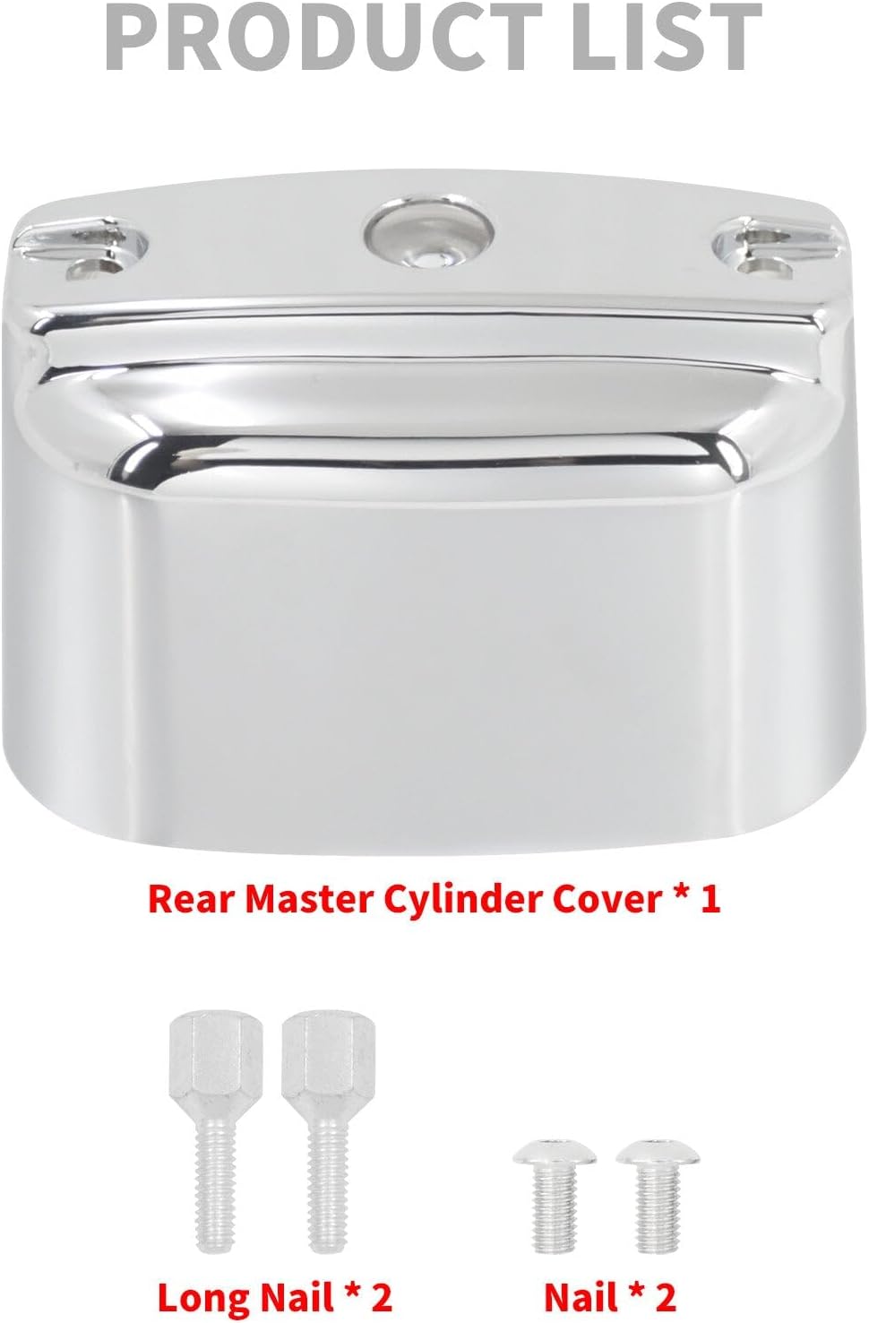 ya 28 10.13 zhengce Chrome Rear Brake Master Cylinder Cover for Harley Road Electra Glide 20