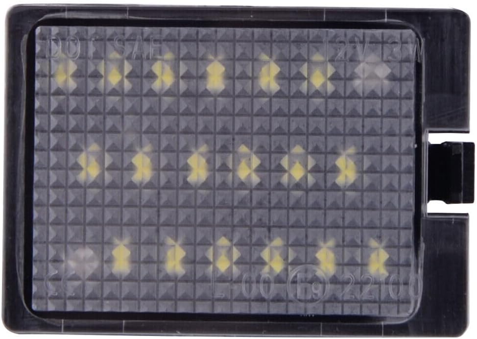 ya 4 8.14 2pcs White LED License Plate Light 68370520AA Fits for Dodge Durango 2014-2018