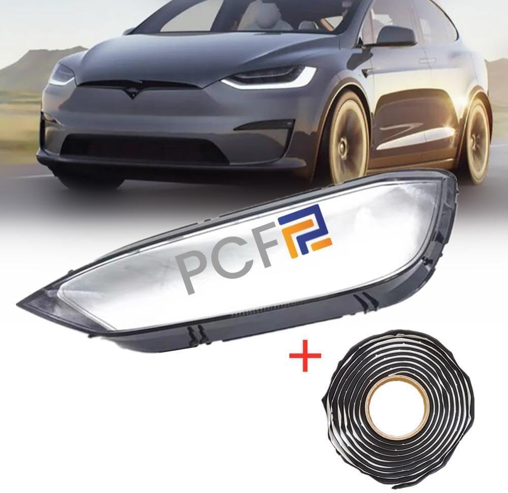 ya 4 8.14 Suitable for 16-23 for Tesla Model X driver left headlight transparent lens housing sealant 
