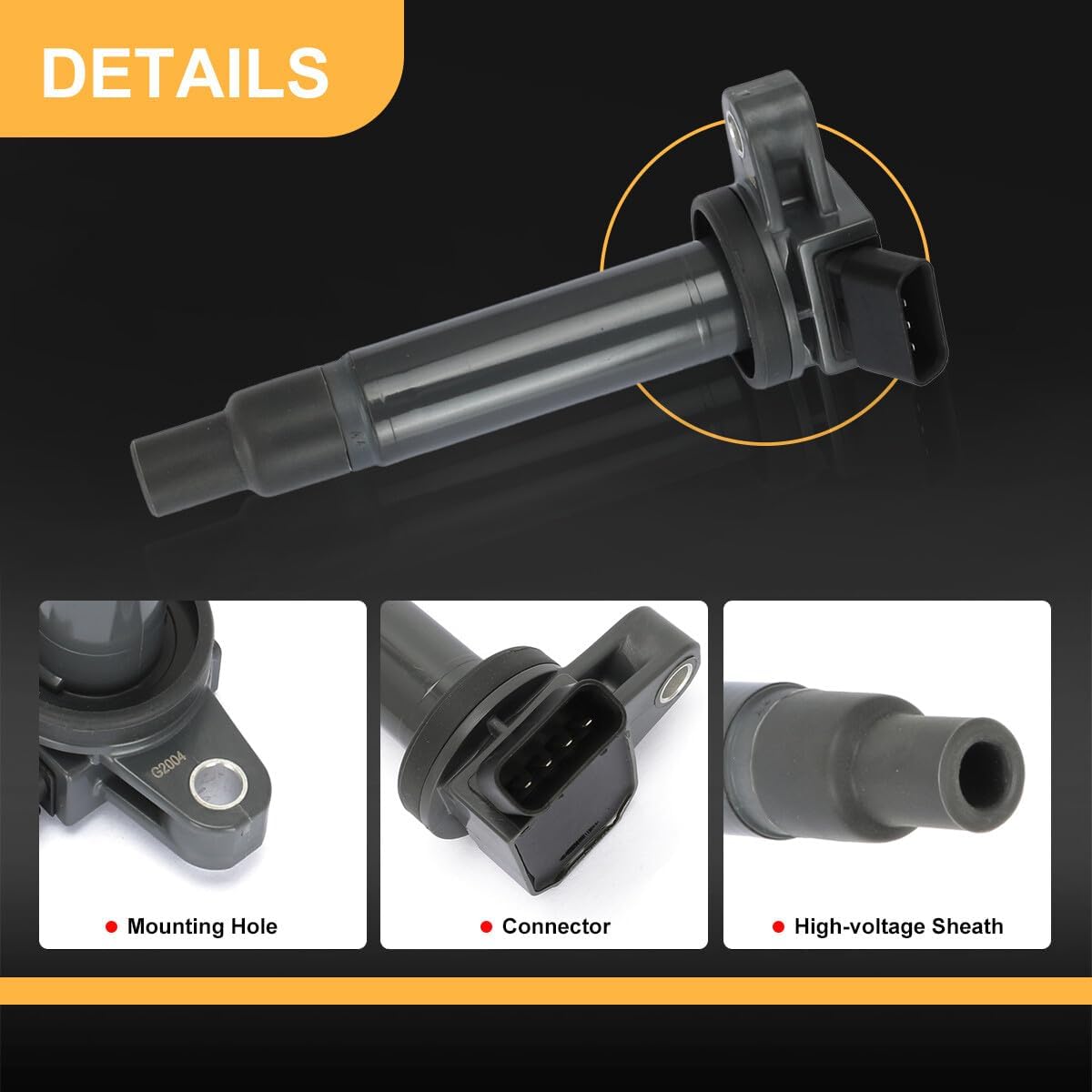 ya 9 10.24 4 New ignition coils for Toyota for Lexus V8 4.3L, 4.7L, and 5.7L engines. (Ignition coil number: 90919-02230400)
