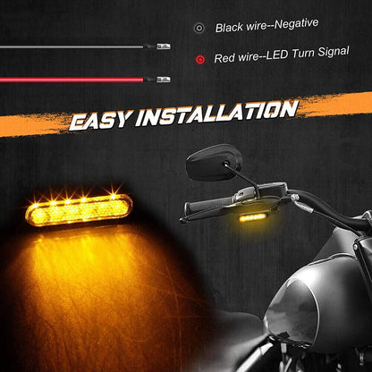 ya 7 8.24 baidi Handlebar LED Turn Signal Flashing Running Light for Harley Sportster 1200 883