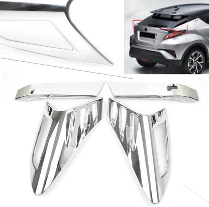 ya 4 8.14 for Toyota C-HR CHR 16-18 Chrome 4x Rear Back Lamp Tail light Panel Cover Trim