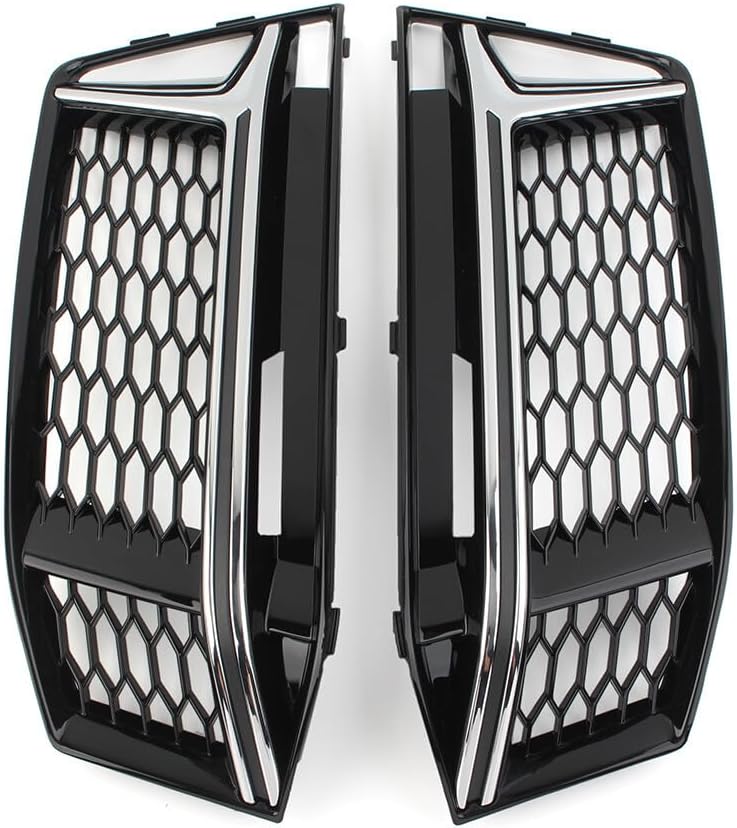 ya 9 10.24 Front Bumper Fog Light Grille Cover Honeycomb for Audi A4 B9 S-Line S4 16-18 cl