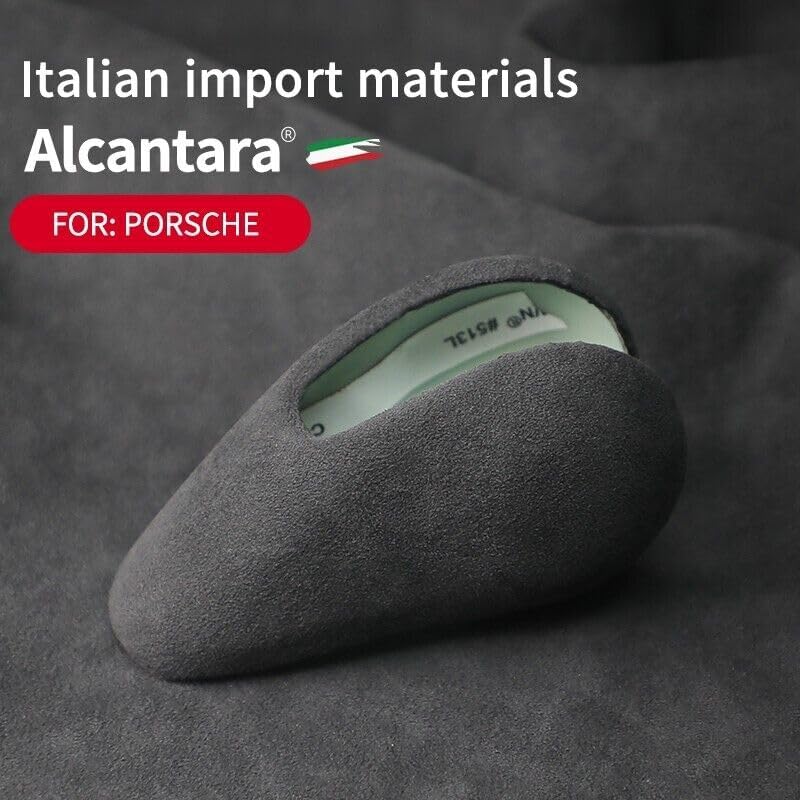 ya 4 8.24 baidi for Porsche 911 2008-17 Alcantara Suede Gear Shift Knob Cover Interior Head Trim