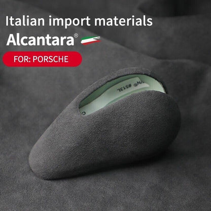 ya 4 8.24 baidi for Porsche 911 2008-17 Alcantara Suede Gear Shift Knob Cover Interior Head Trim