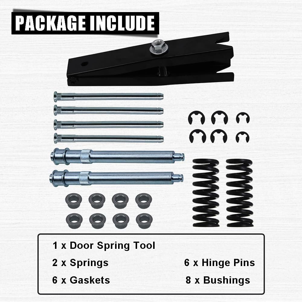 ya 6 8.24 baidi Door Hinge Repair Kit with Spring Tool for 94-04 for Chevrolet Door Roller Pin Hinge