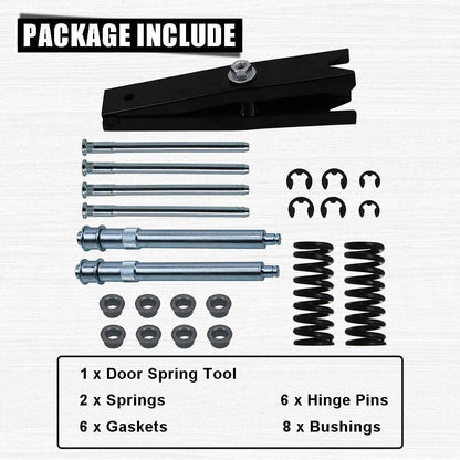 ya 6 8.24 baidi Door Hinge Repair Kit with Spring Tool for 94-04 for Chevrolet Door Roller Pin Hinge