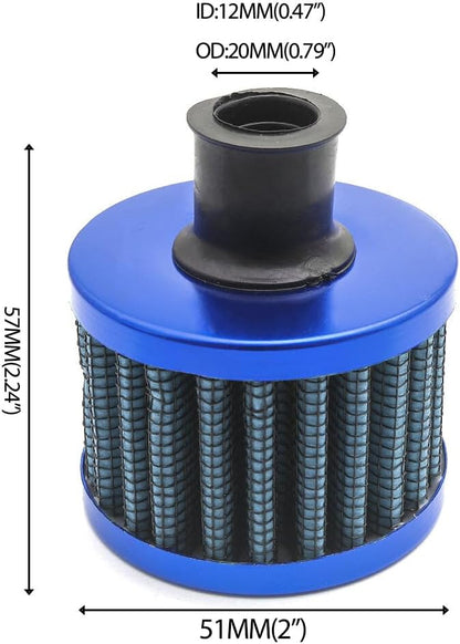 ya 12 10.8 baidi Billet Valve Cover Oil Cap & Blue Breather Filter for LSX LS1 LS6 LS2 LS3 LS7