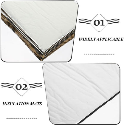 ya 14 9.20 zhengce 10 Pcs Car Thermal Insulation Pads Sound Proofing Mat Shield-1