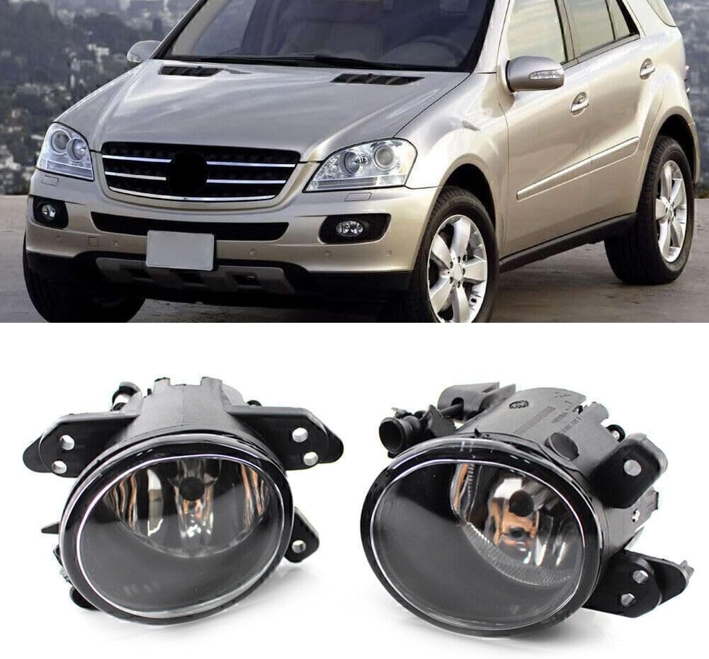 ya 4 8.10 2x Fit for Mercedes-Benz W219 07-10 Car Front Bumper Fog Light Lamp With Bulb