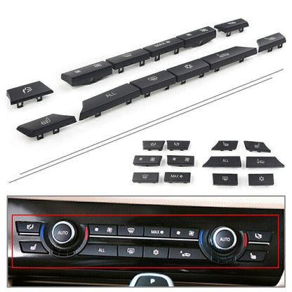 ya 3 8.24 baidi Set 12 Button Key Caps Repair Kit A/C Heater Switch Fit for BMW 5 6 7 F10 F01 F12