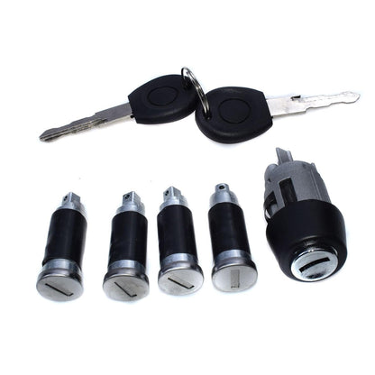 ya 5 8.10 Ignition Switch Lock + 4X Door Lock Barrel kit for VW MK4 Transporter T4 Caravelle