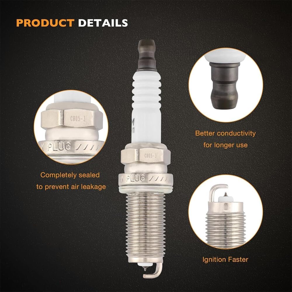 ya 9 10.24 6-pack ignition coils and 6-pack Platinum TT spark plugs for Toyota for Lexus Camry-