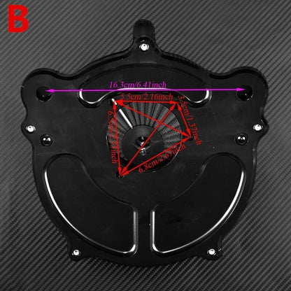 ya 15 10.19 zhengce Clear Chrome Air Cleaner Red Filter Fit for Harley Dyna 2000-2017 Softail
