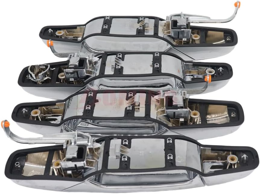 ya 10 9.16 baidi (4) Chrome Front and Rear Door Handles are Suitable for 07-13 for Chevrolet Tahoe for GMC for Yukon for Sierra Denali-