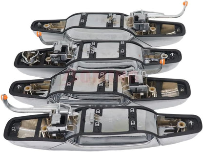 ya 10 9.16 baidi (4) Chrome Front and Rear Door Handles are Suitable for 07-13 for Chevrolet Tahoe for GMC for Yukon for Sierra Denali-