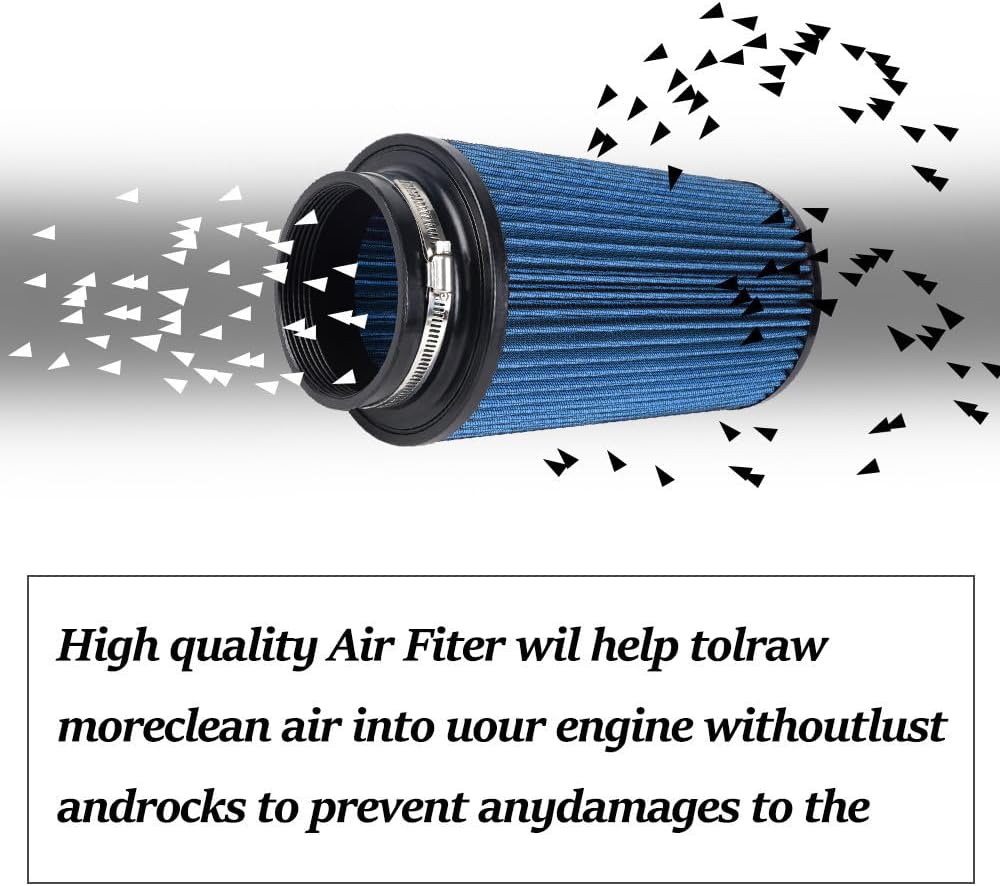 ya 13 9.15 baidi 3, 3.5, 4, 10.5 Tall Blue Per for MAN ce High Flow Cold Air Intake Air Filter
