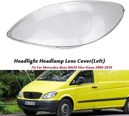 ya 7 8.24 baidi Headlight Headlamp Lens Cover Left Side for Mercedes-Benz W639 Vito Viano 04-10