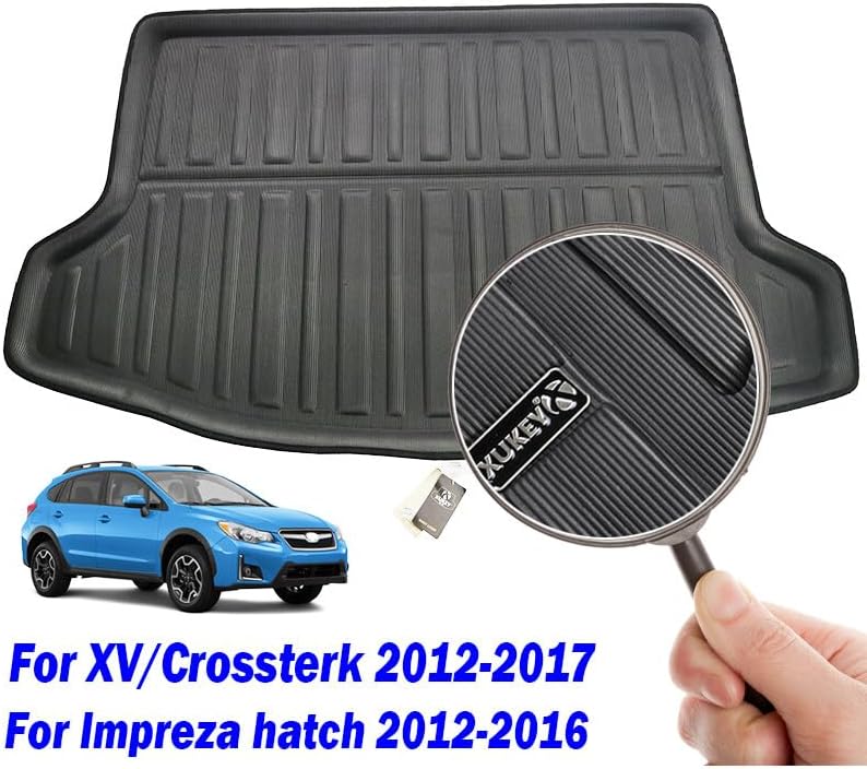 ya 7 8.24 baidi Cargo Boot Liner Mat Trunk Floor Tray Carpet for Subaru XV for Impreza 2012-2017