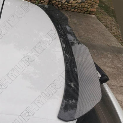 ya 6 8.24 baidi Rear Roof Lip Spoiler Wing Glossy Carbon Fiber Color for SUV MPV ABS (Hard)