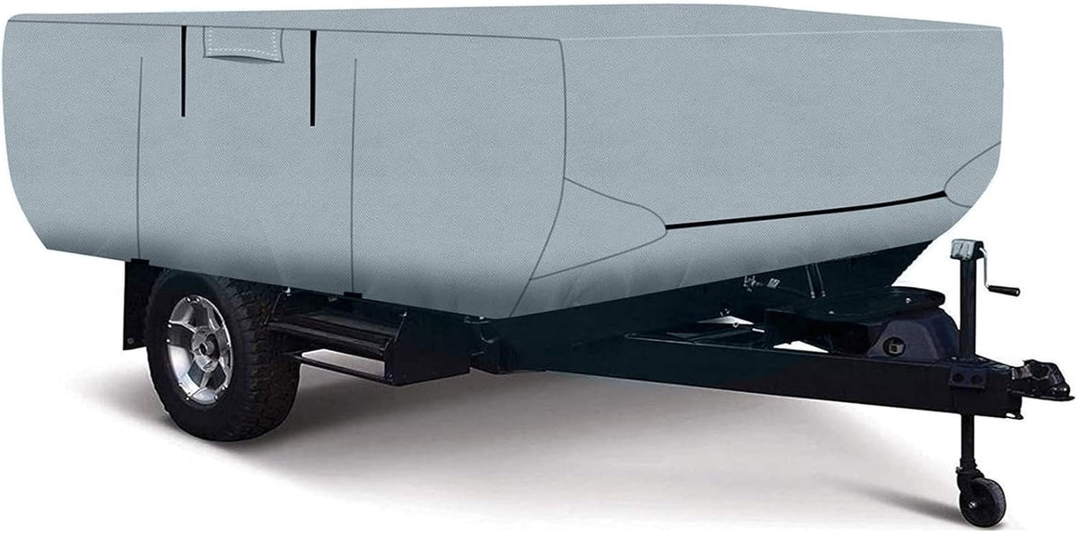 ya 4 8.8.2 Suitable for folding pop-up trailers and RV covers suitable for 16 to 18 feet gray waterproof and tear-resistant