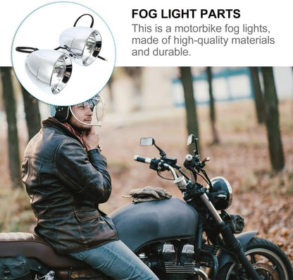 ya 6 8.24 baidi 2 Pcs Retro Bullet Fog Light Projector Lights Motorcycle Headlight Lamp