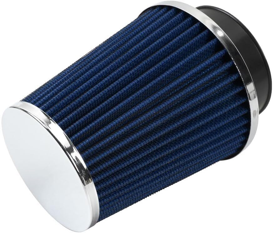 ya 13 9.15 baidi 3 76mm High Flow Inlet Dry Air Filter Cold Air Intake Cone Replacement Blue