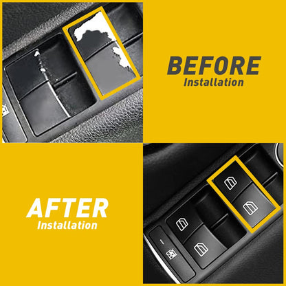 ya 8 8.24 baidi 2X Interior Driver Window Switch Repair Button Cover for Mercedes R350 ML350