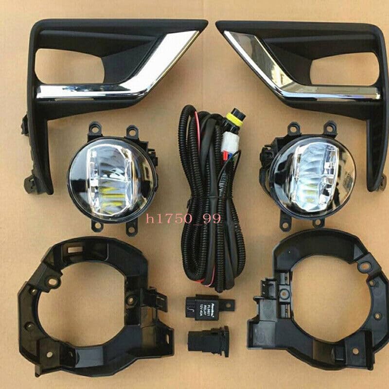 ya 9 10.24 Suitable for Toyota Prado LC/FJ150 2018-2019 LED front fog light bumper light pair replacement parts