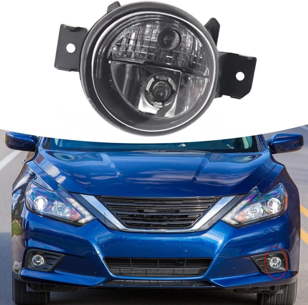 ya 13 9.15 baidi 1x Front Bumper Light Fog Light Right For for Nissan for Altima 2016-2018 Passenger Side