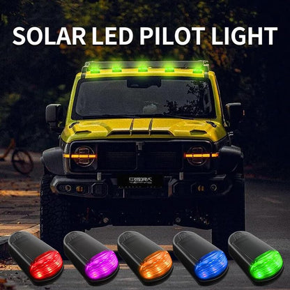 ya 13 9.15 baidi 5PCS Solar Powered Cab Lights for Truck 3LED Top Roof Light For Off-road Vehicle