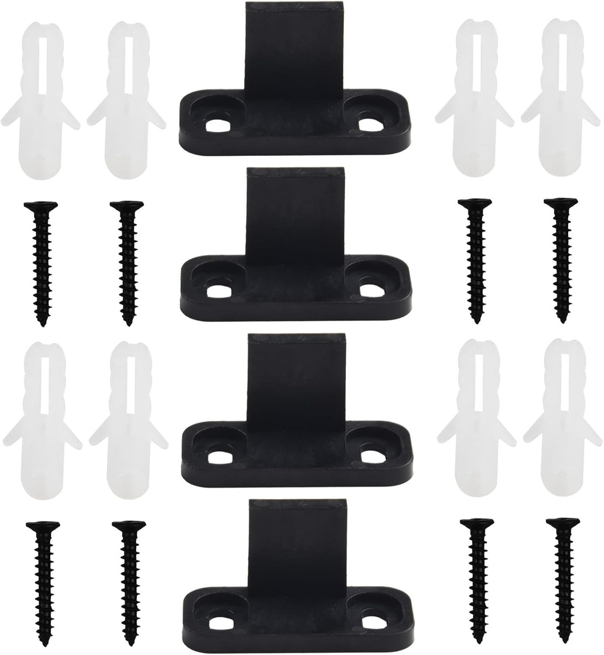 ya 26 10.21 baidi 4PCS Anti-Swing Barn Door Hanging Rail Hardware Accessories Without Slotting