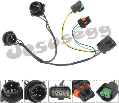 ya 9 10.24 Headlight Wiring Harness Socket tail for Chevrolet Silverado 1500 2500 3500