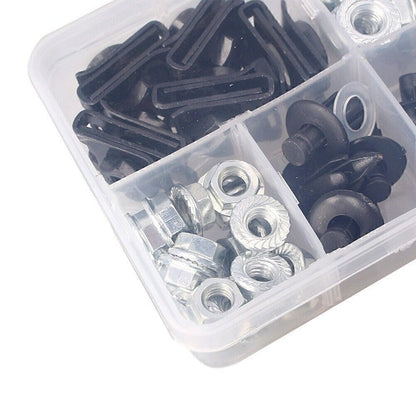 ya 9 10.24 Motorcycle Fairings Bolts Kits Fastener Clips Screw Spring Nuts Fit Sport B