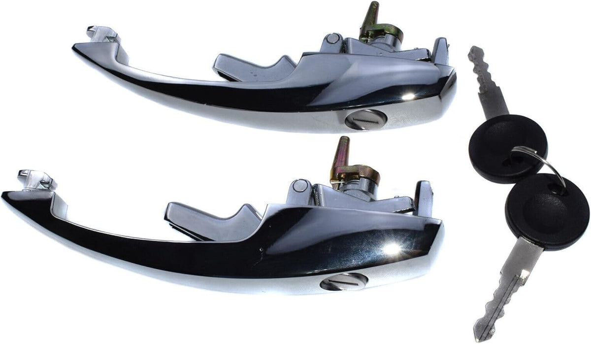 ya 4 8.8.2 2-Pack Door Handle Front External with Key Fits for VW Type 1 Bug 68-79 113837205M
