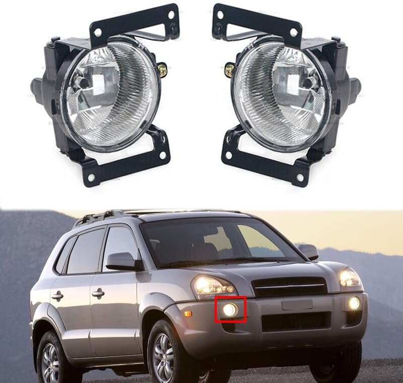 ya 9 10.24 1 Pair Front Bumper Fog light With Bulb Fog lamp for Hyundai for Tucson 2005-2009