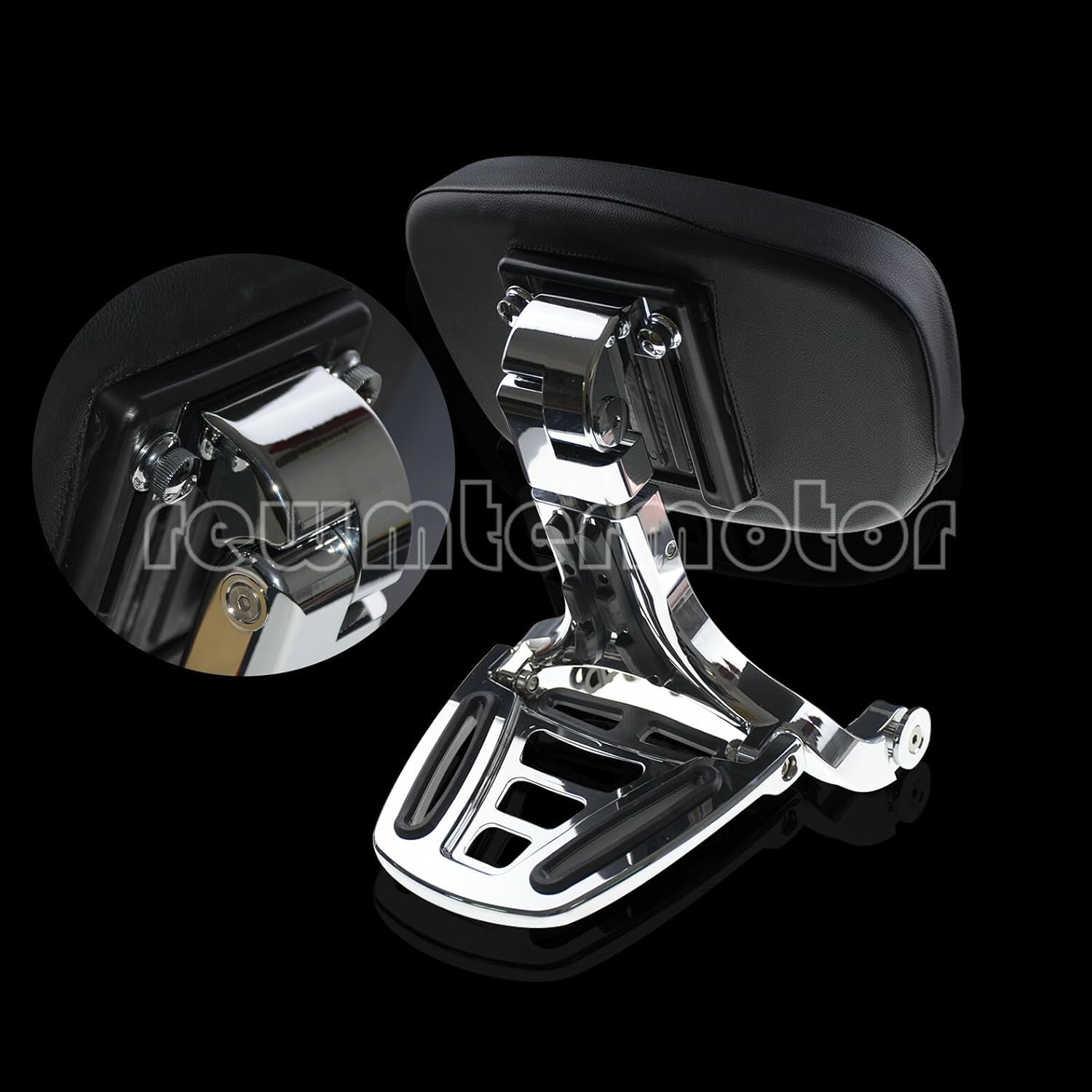 ya 6 8.24 baidi Multi-Purpose Adjustable Driver & Passenger Backrest Fit for Harley FL Softail