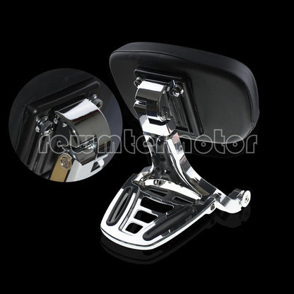 ya 6 8.14 Multi-Purpose Adjustable Driver & Passenger Backrest Fit for Harley FL Softail