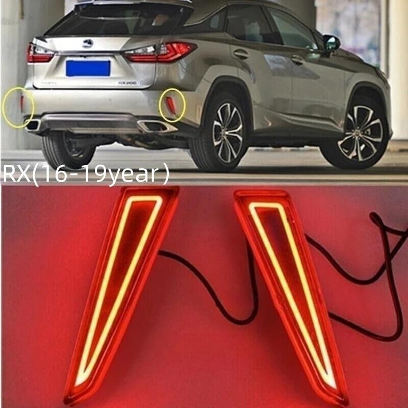 ya 7 8.24 baidi 1 Dual Rear Bumper Reflector Signal Light Brake Light for Lexus RX200t 2016-2019