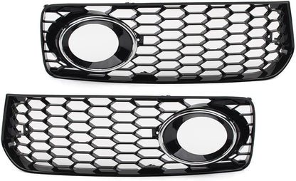 ya 23 10.7 baidi Honeycomb Front Bumper Fog Light Grille Cover for Audi A5 S5 B8 RS5 08-12