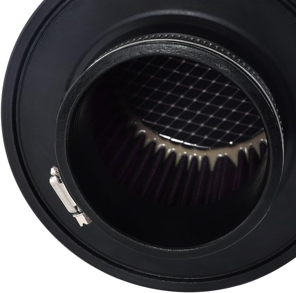 ya 13 9.15 baidi Universal 3 Inch 76mm Inlet Air Intake Cone Filter Replacement Air Filter PURPLE