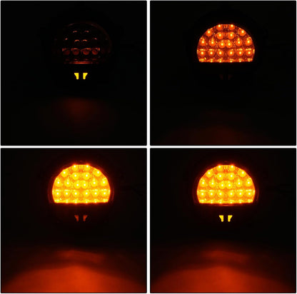 ya 11 9.14 baidiKUAFU 1Pc LED Front Turn Signal Light Yellow Lens For Humvee M35/M998 12422957