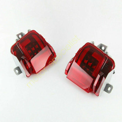 ya 4 8.14 Red LED Rear Bumper Fog Light Brake/Tail Light for Toyota Land Cruiser 2016-2021