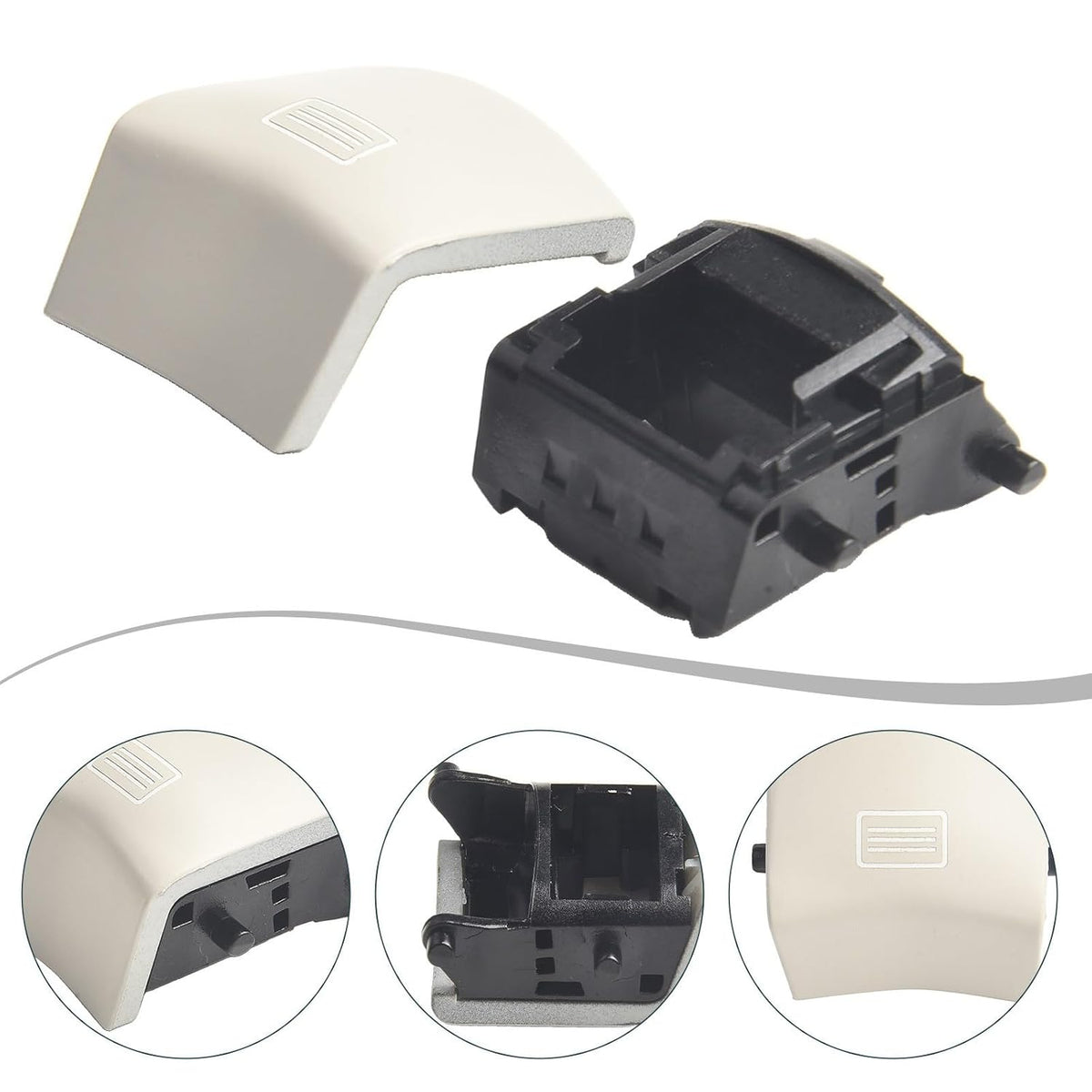 ya 23 10.7 baidi Upgrade Your for Mercedes for ML for GL with Light Gray Switch Button Cover